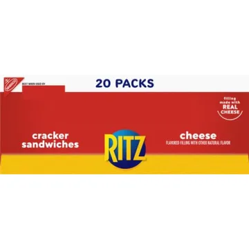 RITZ Cheese Sandwich Crackers - 20 Snack Packs