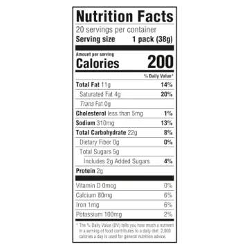 RITZ Cheese Sandwich Crackers - 20 Snack Packs