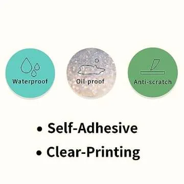 STARLIBOO 2 Inch Round Thermal Sticker Labels, Lake Blue Thermal Labels Round, Self-Adhesive Round Direct Thermal Stickers Label, Thermal Printer Stickers for Business (600 Labels)