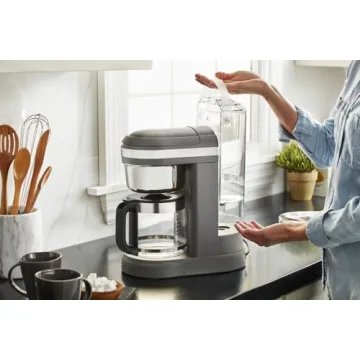 KitchenAid KCM1208DG Drip Spiral Showerhead Coffee Maker, 12 Cup, Matte Grey