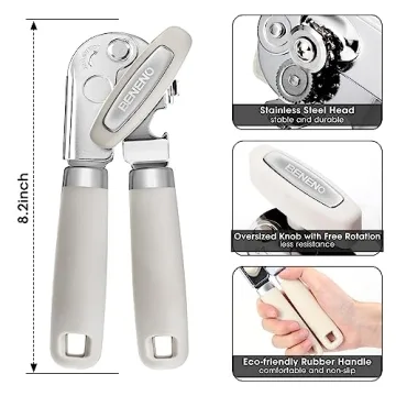 Effortless Manual Can Opener with Sharp Blade