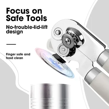 Effortless Manual Can Opener with Sharp Blade
