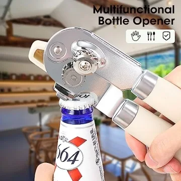 Effortless Manual Can Opener with Sharp Blade