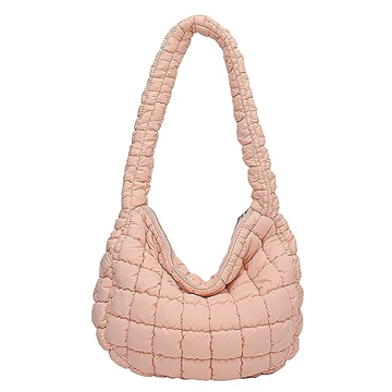 Quilted Tote Bag for Women Puffer Bag Lightweight Padding Shoulder Bag Hobo Bag Satchel Handbag Clou...