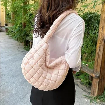 Stylish Quilted Tote Bag for Women Lightweight & Versatile