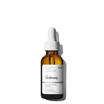 The Ordinary 100% Plant-Derived Squalane for Skin and Hair, Lightweight Hydration, and Moisture Barr...