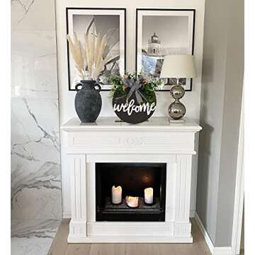 Charming POETIC WREATH Welcome Sign for Your Door