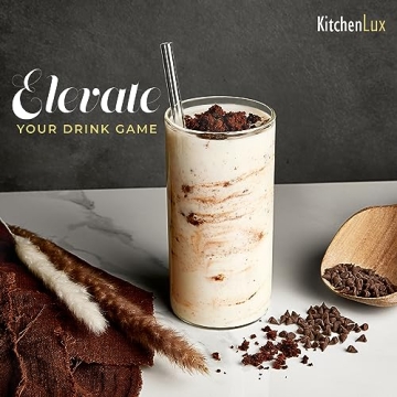 Kitchen Lux Thin Round Drinking Glasses Set of 6-19 oz