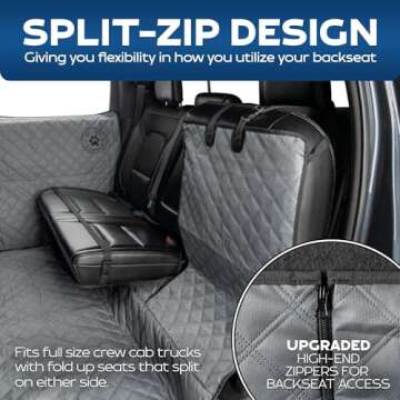 Durable Dog Hammock for Trucks with Door Protection