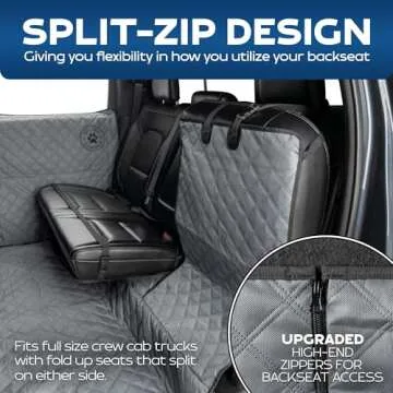 Durable Dog Hammock for Trucks with Door Protection