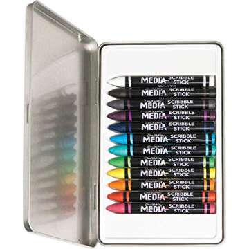 Ranger MDA54733 Dina Wakley Media Scribble Sticks 12/Pkg, 1 Count (Pack of 1)