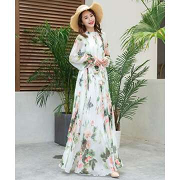 MedeShe Women's Floral Maxi Dress for Any Occasion