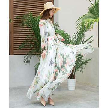 MedeShe Women's Floral Maxi Dress for Any Occasion