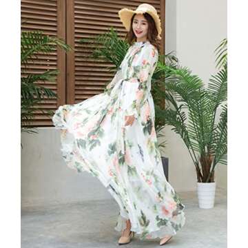 MedeShe Women's Floral Maxi Dress for Any Occasion