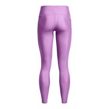Under Armour Womens HeatGear Armour High No-Slip Waistband Pocketed Leggings, (560) Provence Purple / / Purple Ace, Medium