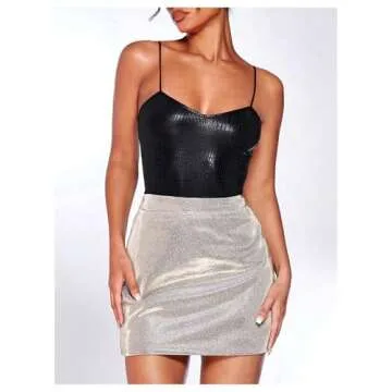 OYOANGLE Women's Crocodile Cami Top for Style & Comfort