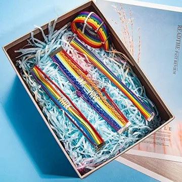 Hicarer 4 Piece Rainbow Pride Bracelet Set for All