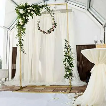 2 Pack 14 Inch Large Metal Floral Hoop Wreath Macrame Gold Hoop Rings for Making Wedding Wreath Decor and DIY Dream Catcher Wall Hanging Crafts