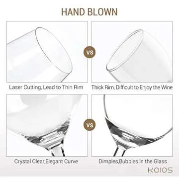 Hand Blown Crystal Champagne Flutes - Bella Vino Elegant Champagne Glasses Made from 100% Premium Crystal Glass, Perfect for Any Occasion,Great Gift, 10", 7 Oz, Set of 2, Clear