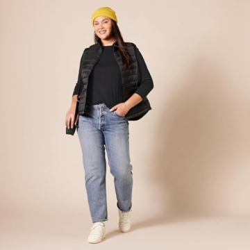 Essentials Women's Slim-Fit Boat Neck T-Shirt in Black