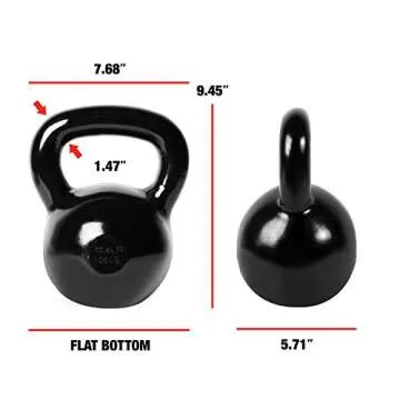 CAP Barbell 35 lb Enamel Coated Cast Iron Kettlebell