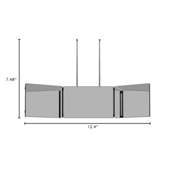 JUSRON 360 Viewing Angle Self Hair Cutting Mirror for Easy Grooming