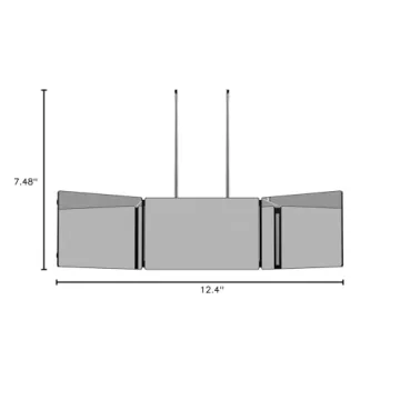 JUSRON 360 Viewing Angle Self Hair Cutting Mirror for Easy Grooming