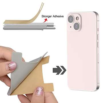 SHANSHUI Strong Adhesive Cell Phone Wallet for All Smartphones