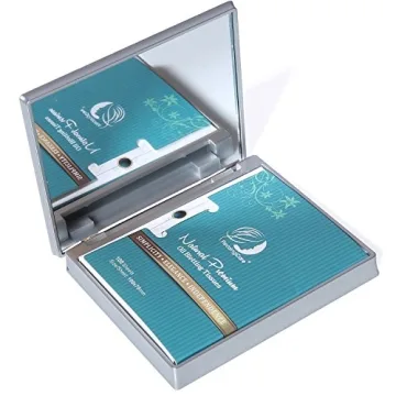 PleasingCare Makeup Mirror with 100 Bamboo Charcoal Oil Blotting Sheets