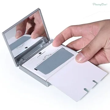 PleasingCare Makeup Mirror and Bamboo Charcoal Blotting Sheets