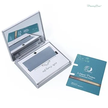 PleasingCare Makeup Mirror and Bamboo Charcoal Blotting Sheets