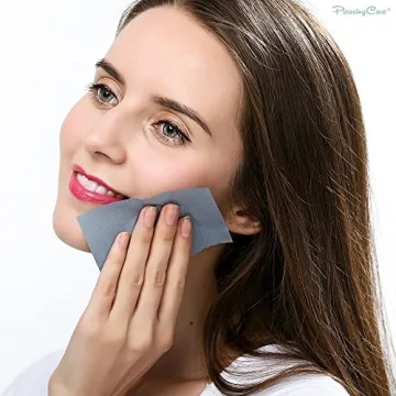 PleasingCare Makeup Mirror and Bamboo Charcoal Blotting Sheets