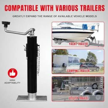 BIG RED 2000 LBs Capacity Weld on Trailer Jack