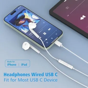 USB C Headphones for iPhone 15 & iPad Pro - Umiharn