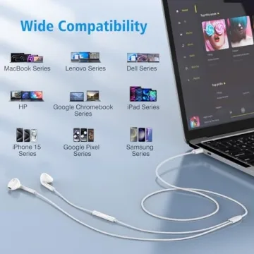 USB C Headphones for iPhone 15 & iPad Pro - Umiharn