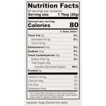 Anthony's Belgian Pearl Sugar - 100% Beet Sugar & Gluten Free