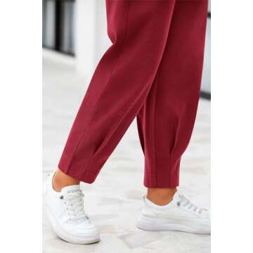 PRETTYGARDEN Women's Stylish High Waisted Trouser Pants