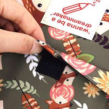 qianshan 202 Colored Pencils Pencil Case - 136 Color Gel Pens Pen Bag or Marker Organizer - Universal Artist Use Supply Zippered Large Capacity Slot Super Big Professional Storage Forest-Friends