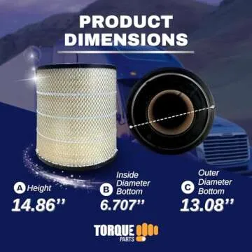 Air Filter Freightliner Century Columbia Coronado replaces RS3518 46556 4 pcs