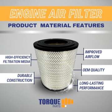 Air Filter Freightliner Century Columbia Coronado replaces RS3518 46556 4 pcs