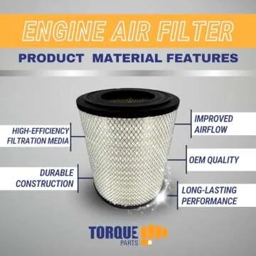 Air Filter Freightliner Century Columbia Coronado replaces RS3518 46556 4 pcs