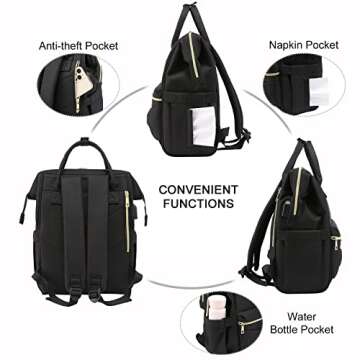 LOVEVOOK Mini Backpack Purse for Women Small Backpack Bag for Teen Girls, Cute Fashion Daypack with USB Charging Port