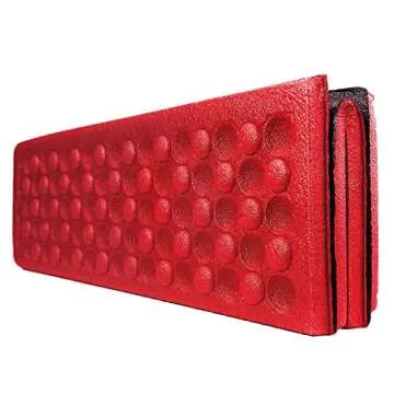 AceCamp Polyester 3940 Portable Lightweight Mini Waterproof Folding Mat, Foam Sitting Pad for Outdoor Activities, Foldable Kneeling and Seat Cushion for Comfort, Red
