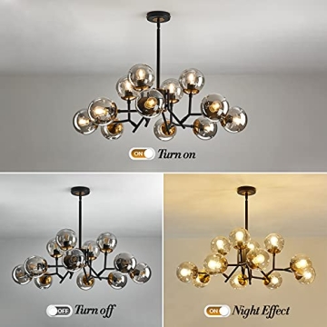 UOFUS 12-Light Sputnik Chandelier for Modern Spaces