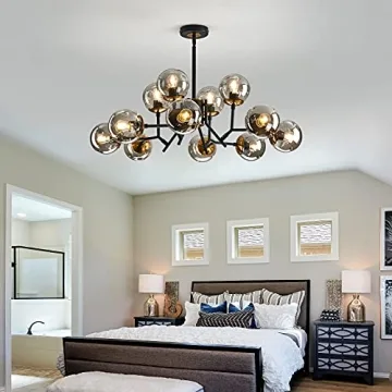 UOFUS 12-Light Sputnik Chandelier for Modern Spaces