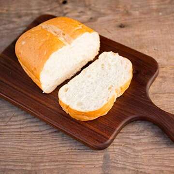 Brazos Home Dark Walnut Wood Cutting Board for Kitchen,Seasoned,Chopping Board,Wood Cheese Board,Cha...