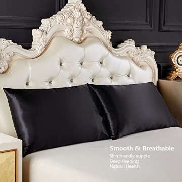 STONECREST Satin Pillowcase for Hair and Skin Care - Luxurious Softness