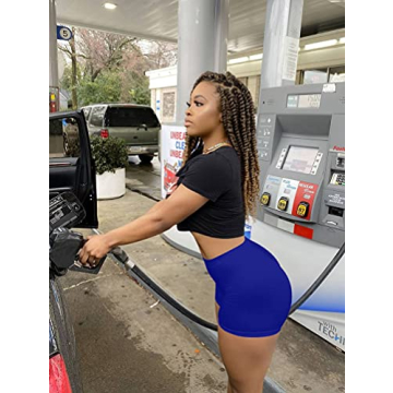 BORIFLORS Sexy Workout Gym Booty Shorts for Women