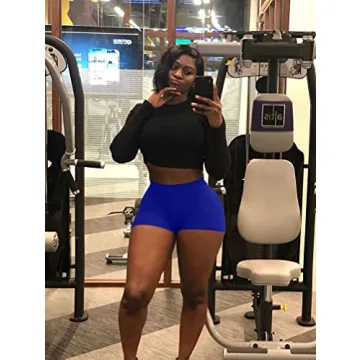 BORIFLORS Sexy Workout Gym Booty Shorts for Women