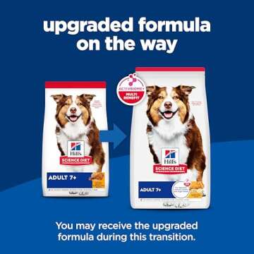 Hill's Science Diet Adult 7+, Senior Adult 7+ Premium Nutrition, Dry Dog Food, Chicken, Brown Rice, ...